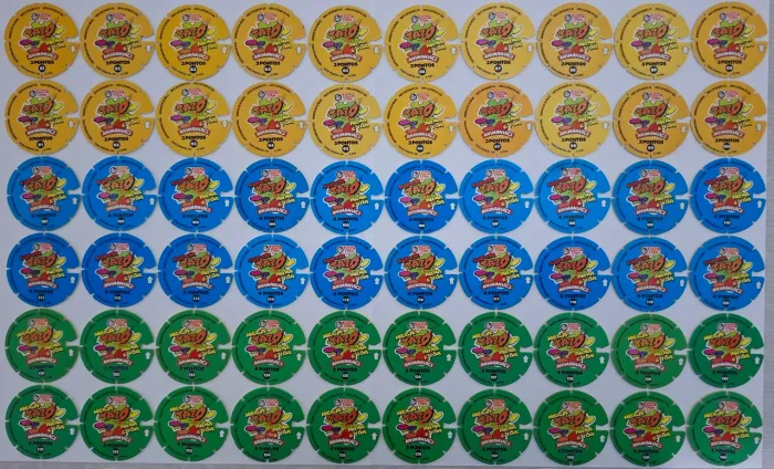 Coleção tazos animaniacs completa