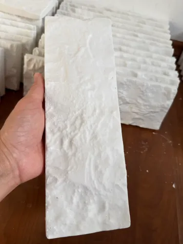 Revestimento de Gesso Texturizado Decorativo (29x10cm) - Apenas R$ 4,50 a peça!