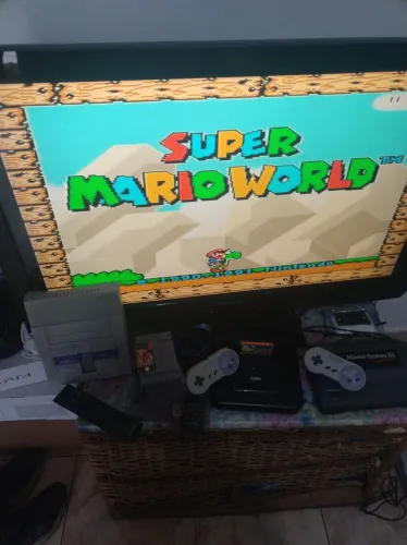 Super Nintendo Mario Mario World Aceitamos OLX PAY 