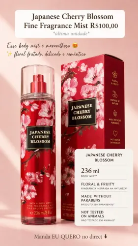 BODY SPLASH JAPANESE CHERRY BLOSSOM 236 ML