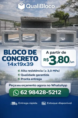 Bloco Estrutural 14x19x39