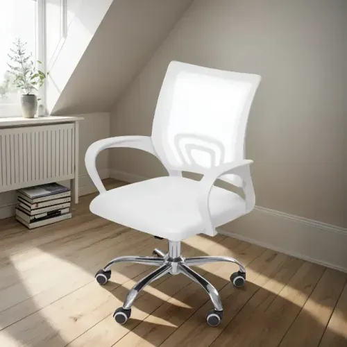 Cadeira de Escritório Ergonomica Branca