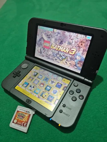 New Nintendo 3DS XL Preto - Desbloqueado, 128GB + 36 Jogos + Emuladores