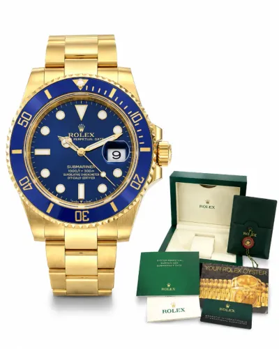 Rolex Submariner Date Dourado E Azul Automático Premium C Garantia