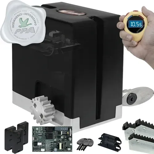 motor para portão ppa jet flex 3seg 400kg +acessorios 02 controle 