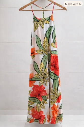 Vestido Longo Florido
