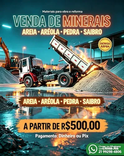 Fornecedor de Areia e Pedra