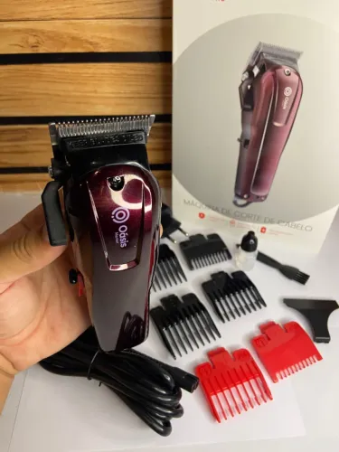 Máquina de Cortar Cabelo sem Fio Vinho - Oásis OIH-5110 an7
