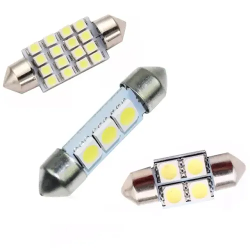Lâmpada LED Torpedo 31mm 36mm 41mm Luz Interna Carro Teto Placa | Unidade