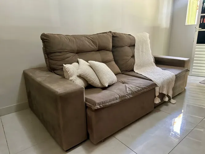 Sofá Cinza 2,45m