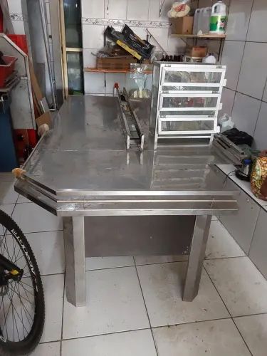 Mesa ortfrut aço inox
