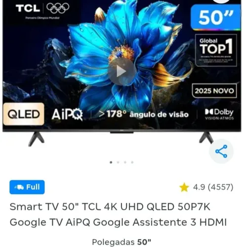 TV tcl 50 polegadas google