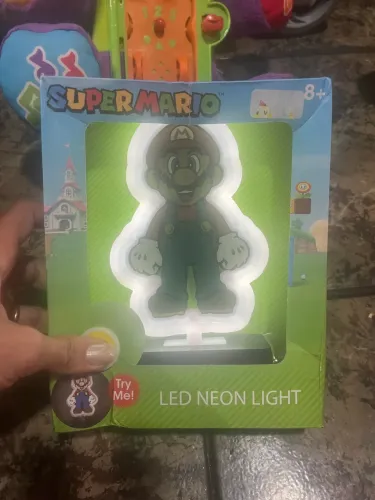 Luz de led de mesa super Mário