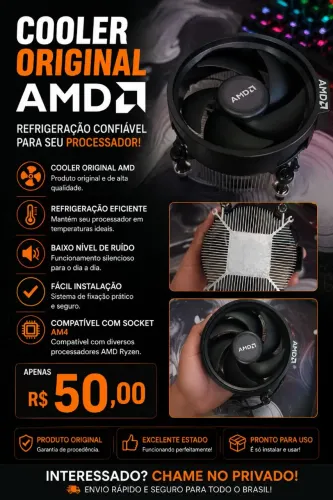 COOLER PRA PROCESSADOR AMD