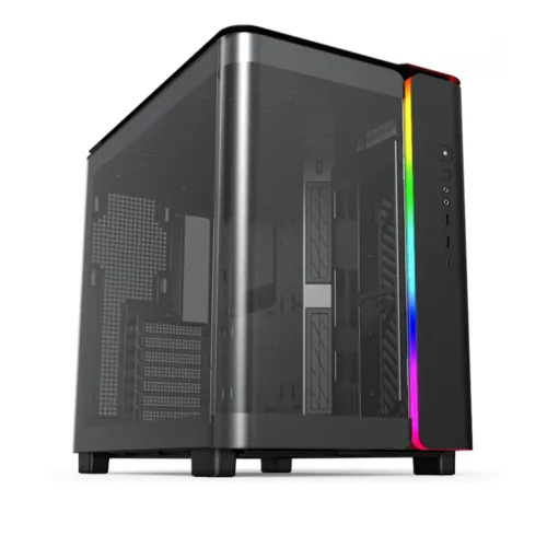 Gabinete Montech King 95, ARGB, Mid Tower, Vidro Temperado, ATX, Black, Sem Fonte, Sem Fan