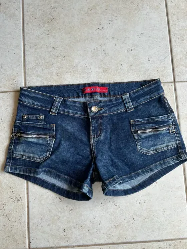 Shorts cintura baixa Y2K 2000s