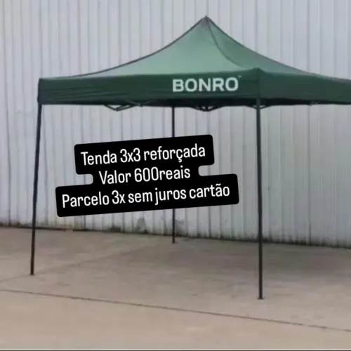 Tenda Sanfonada reforçada 3x3 