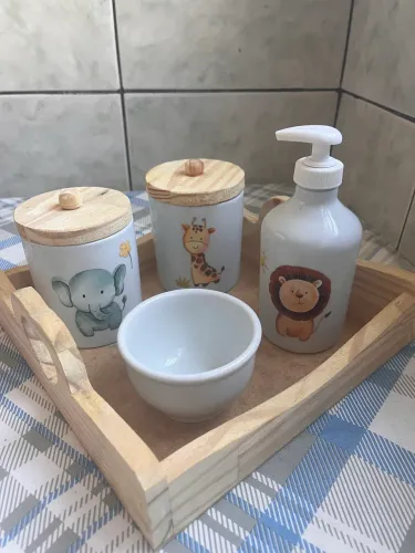 Kit higiene porcelana Safari