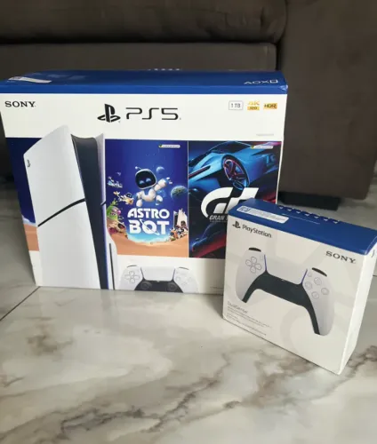 Playstation 5 Slim 1TB Leitor Disco Astro GT 7 Branco PS5