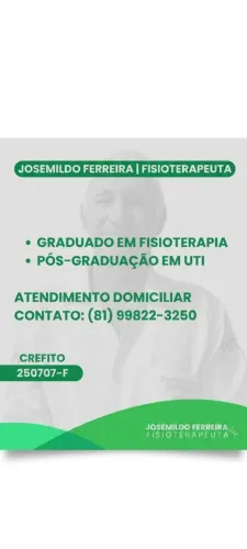 Dr josemildo Ferreira fisioterapia motora