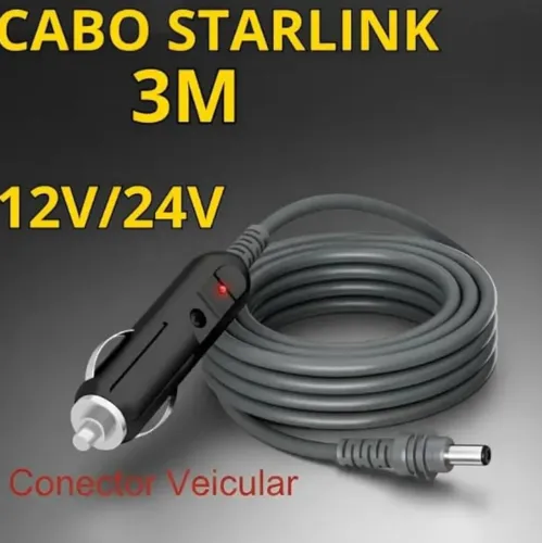 Cabo 12v para starlink mini