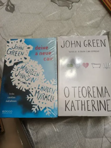Livros John Green Deixe a Necessidade Cair e Teorema de Katherine