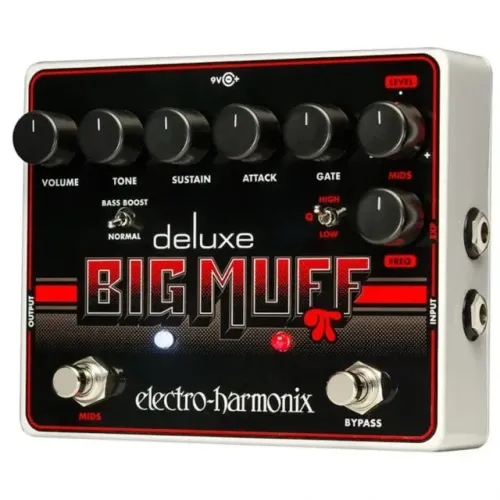 Pedal Fuzz Electro-Harmonix Deluxe Big Muff Pi com Mids Select com fonte NOVO NA CAIXA