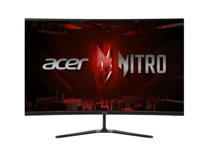 Monitor Gamer LED Wide Curvo 31,5" ACER Nitro ED320Q X2bmiipx Preto (Full HD/240Hz) c/ Alt