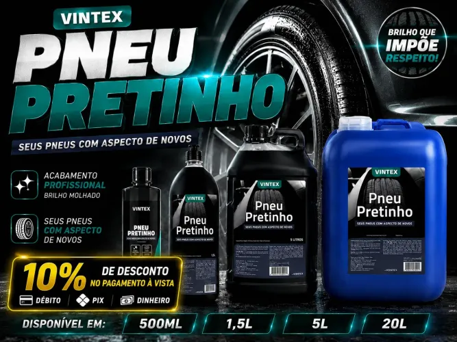 PNEU PRETINHO VONIXX (500ml / 1,5L / 5L / 20L)
