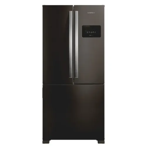 Geladeira Frost Free French Door 3 Portas Preta Brastemp - BRO85ME