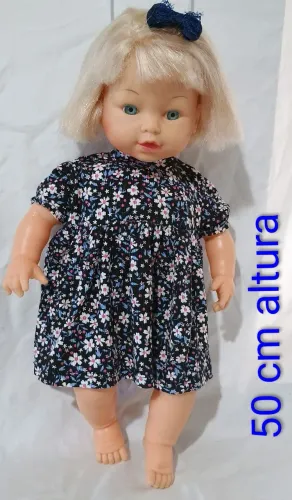 Boneca antiga importada com 50 cm de altura