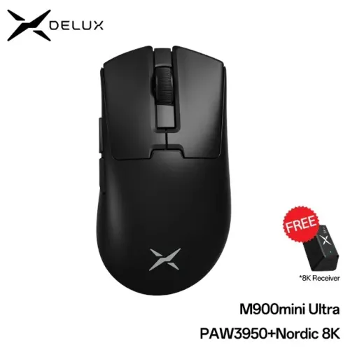 Mouse Gamer Delux M900 Mini ULTRA 3950 receptor Nordic 8K polling rate