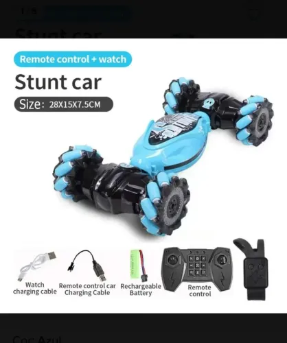 Carinho Controle Remoto Relógio Sensor de Gestos Deformável Carros de Brinquedo Elétrico