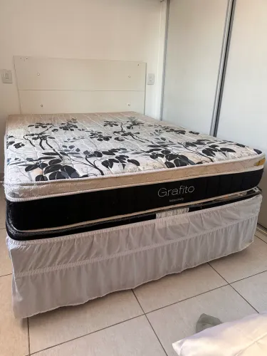 Cama Box Casal + Colchão Casal