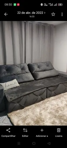 Sofá retrátil reclinável