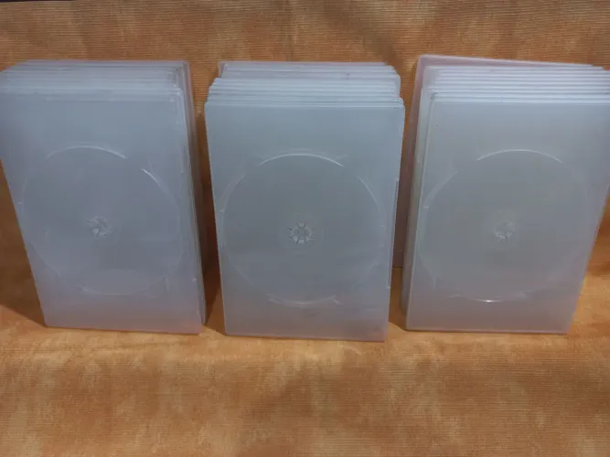 30 capas DVD e CD transparente 