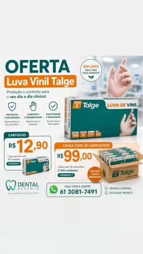 Luva Vinil 