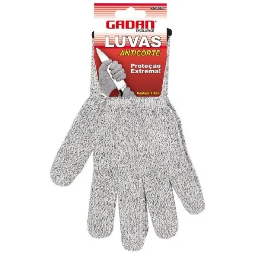 LUVA ANTI-CORTE 15% FIBRA DE VIDRO - GADAN<br>(Cód. item GD-6650) Em Estoque