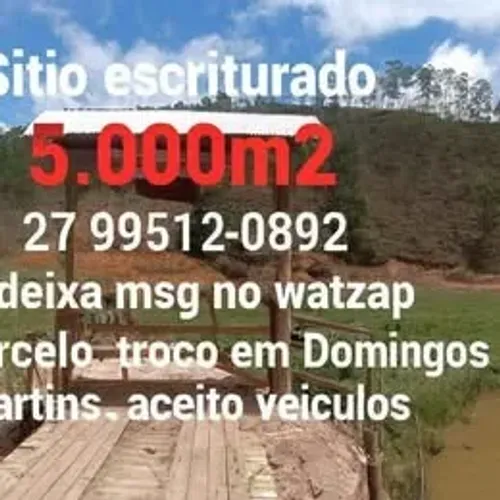 Chácara em Tijuco Preto com 5.001m² aceita veículos como parte do pagamento, sem rio