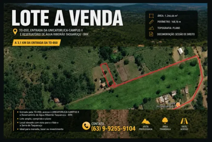 VENDE-SE LOTE SETOR COQUERINHO