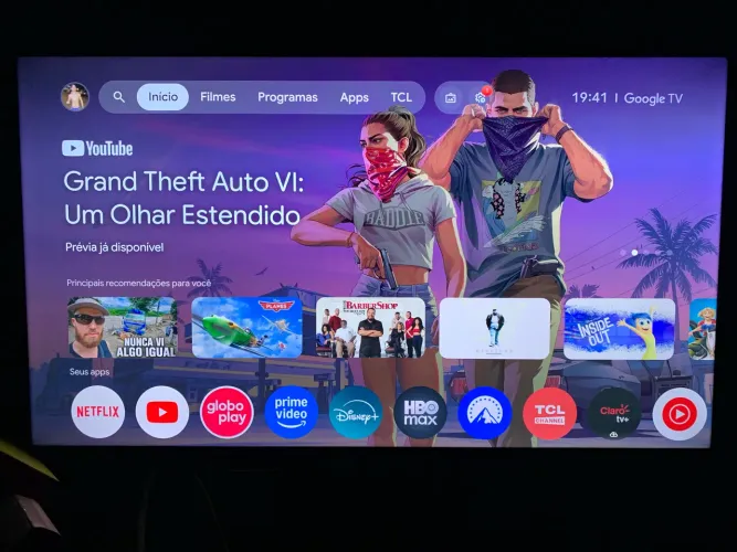 Tv smart TCL 65 polegadas Qled 4k Ultra hd Google tv e chromecast