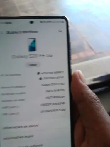 Samsung s 20 fe 5g câmera traseira embassada 