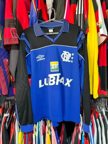 CAMISA UMBRO FLAMENGO 1999 GOLEIRO AZUL