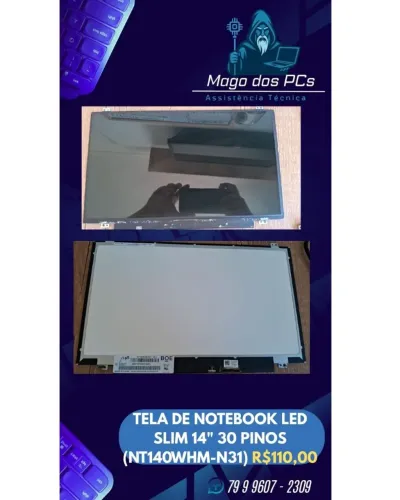 Tela para notebook lenovo 14"