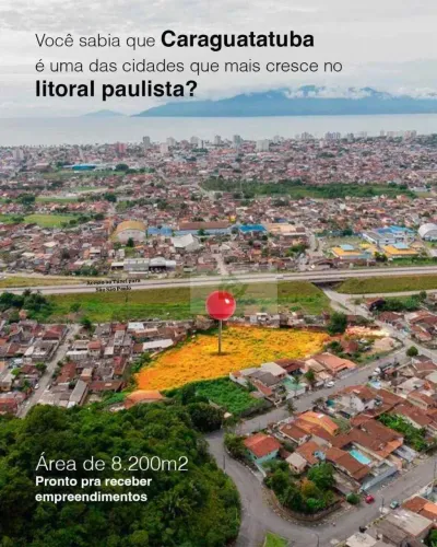 Área à venda, 8200 m² por R$ 2.700.000,00 - Tinga - Caraguatatuba/SP