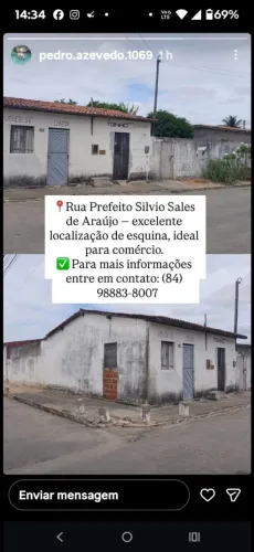 Casa localizada em Serra Caiada/RN, pedida de 60.000 para negociar 