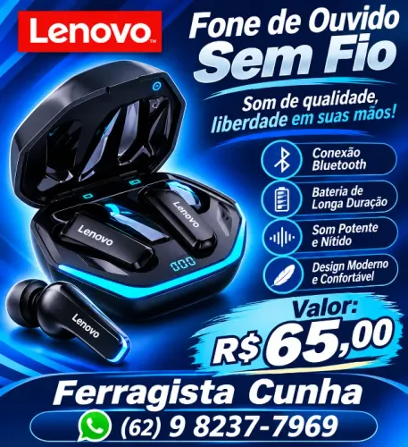 Fone de ouvido Lenovo