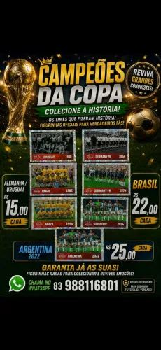 Figurinhas Copa 2026