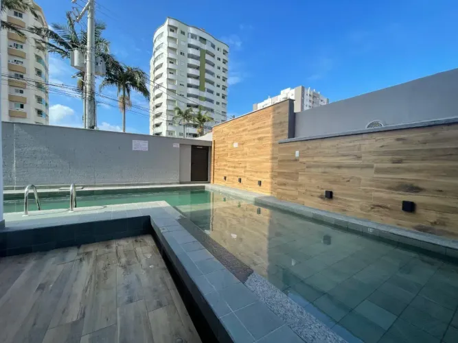 1 dormitório ENORME - 65M2- LAZER COMPLETO-PISCINA-ACADEMIA ETC.-Barreiros - São José - SC