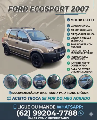 Ford Ecosport XLS 1.6/ 1.6 Flex 8V 5P 2007